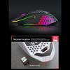 T500 2.4G Wireless Gaming Mouse 1600DPI Rechargeable Optical Silent Mouse With Rainbow Backlit 7 Buttons
