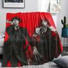 1PZ Coperta in Flanella con Stampa Black Butler, Alta Qualità per Tutte le Stagioni, Decorazione per la Casa, Calore e Comfort, Perfetta per Regali di Natale