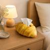 Food Themed Bread Shaped Tissue Box Realistic Tissue Dispenser Croissant Tissue Box  Office