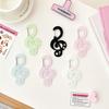 Polka Dot Musical Note Shape Carabiner Mountaineering Buckle Acrylic Candy Color Buckle Keychain Multipurpose Keyring Hook