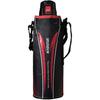 Tafuco Splendor One-Touch Sports Bottle, Black/Red, 1.5L, F-5025