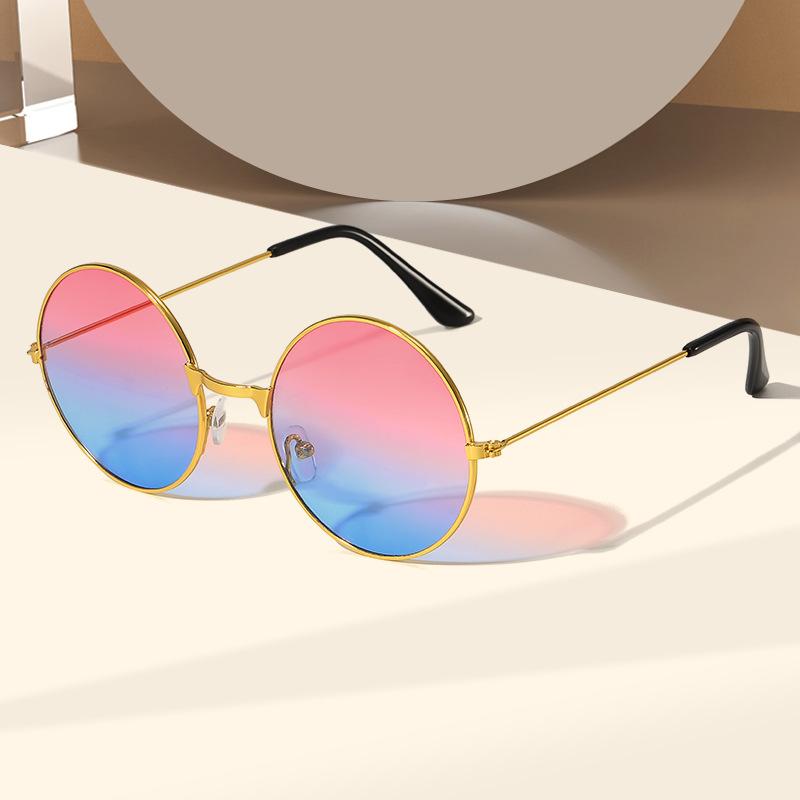 European and American retro round sunglasses new color marine film prince glasses groomsmen trendy fashion sunglasses
