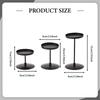 3 Pieces Candle Holder Iron Vintage Stand Decorative Handmade Non-Slip for Dining Room Living