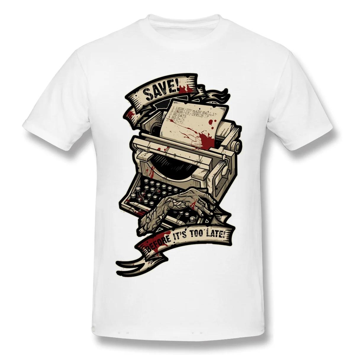 

Сохранить Пока не стало слишком поздно Мужские футболки Хлопковая футболка Resident Evil Zombie Game Hipster oferta Мужская повседневная футболка Идея для подарка Футболка 4XL