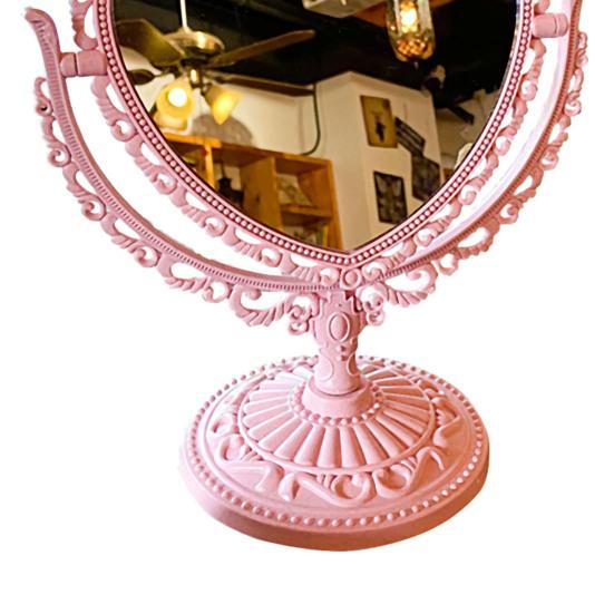 Kosmetické zrcátko Funkční Odolný Typ psacího stolu Starožitný Vintage Zrcadlo na make-up v evropském stylu Desktop Makeup Mirror for Makeup