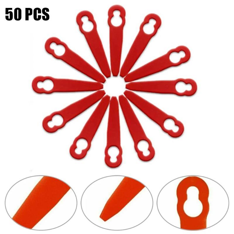 50Pcs Plastic Replacement Blades Spare Parts For STIHL FSA 45 FSA 57 Grass Trimmer Lawn Mower Accessories Garden Tool Parts