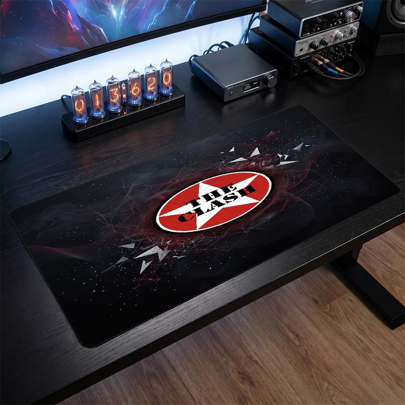 The Clash Print Large Mouse Pad Smooth Surface Anti?Slip Desk Mat For Gaming Office Laptop Decoration