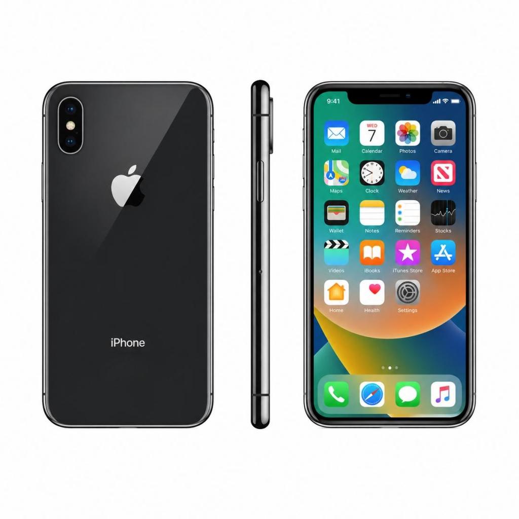 Refurbished Apple iPhone X 5.8'' 3GB RAM 256GB ROM All Colors 4G LTE Unlocked Smartphone With Single SIM