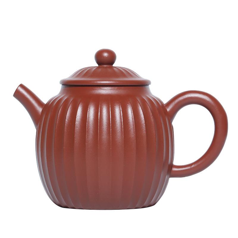 

270 мл элегантные чайники из фиолетовой глины Исин, чайник ручной работы из сырой руды Dahongpao, глиняный чайник с ситечком, чайный сервиз Zisha, принадлежности для рукоделия в стиле ча