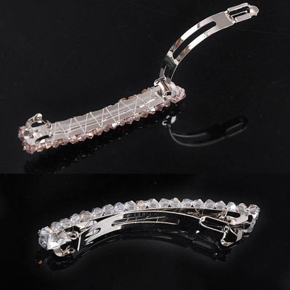 Girls Women Bling Hair Clip Crystal Rhinestone Barrette Hairpin