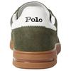 Polo Ralph Lauren Bedford Leather Suede Round Toe Lace-Up Low-Top Sneakers Men Sneakers Green 100047500