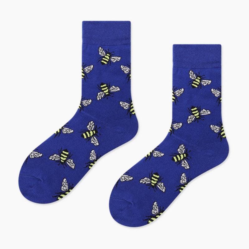 Food  Cool Socks  New Dessert Creative Pattern Men's Socks Tide Cool Socks Women Cotton Casual Socks