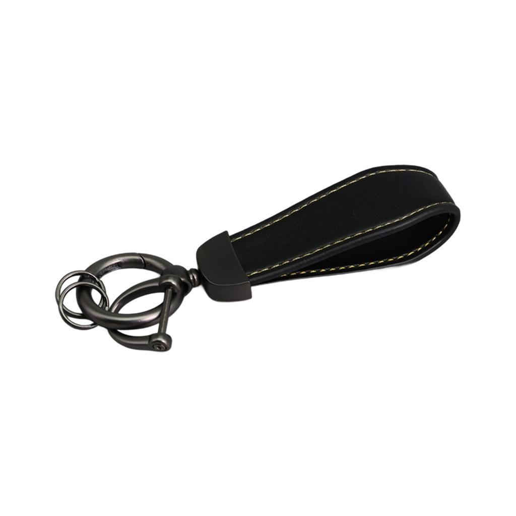 Genuine Leather Keychain for Business Professionals Portable Sturdy Keyring with Various Color for Everyday Use