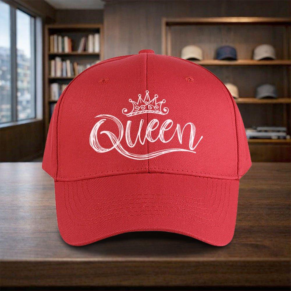 Queen Printed Adjustable Baseball Cap for Vacation Travel Streetwear Duckbill Hat