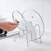 Heavy-Duty Multi-Layer Pot Lid Organizer Space-Saving Kitchen Countertop Organizer with a Sturdy Base & Robust Iron Construction
