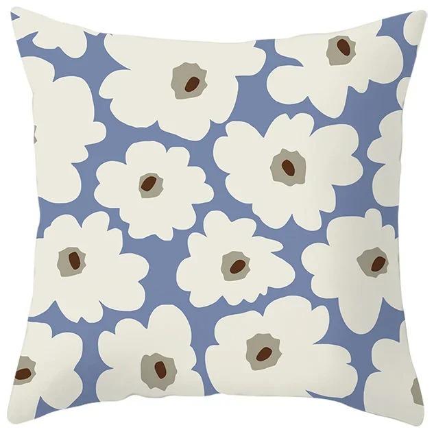 Blue Purple Abstract Geometric Study Pillowcase Office Living Room Home Pillowcase Car Ornaments