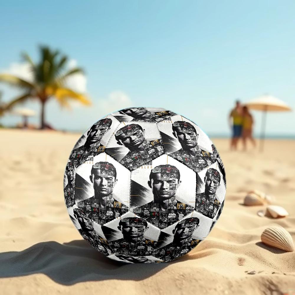 Cristiano Ronaldo Taglia 5 Pallone da Calcio Pallone da Calcio ad Alta Elasticità Per Competizione All'aperto Allenamento Quotidiano Gioco