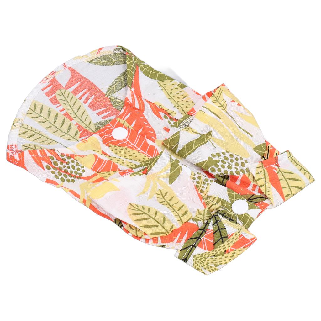 Hawaii Style Pet Shirt Breathable Soft Hawaiian Print Dog T Shirt for Dogs and Cats