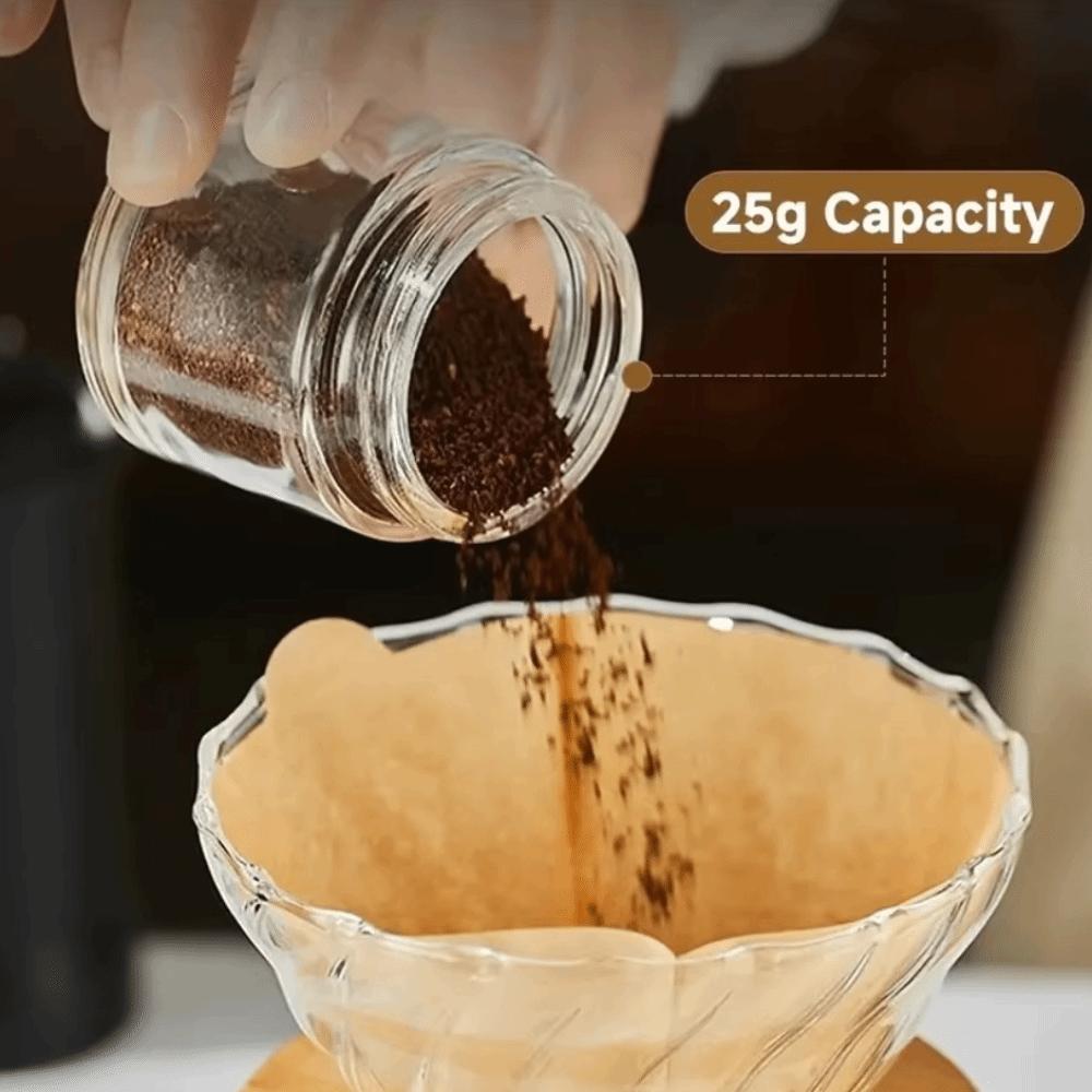Adjustable Particle Size Hand-Cranked Coffee Grinder Coffee Bean Grinding Machine  Outdoor