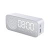 Desktop Alarm Clock Bluetooth wireless audio mini LED mirror digital clock mobile phone speaker stereo audio TF Card FM radio