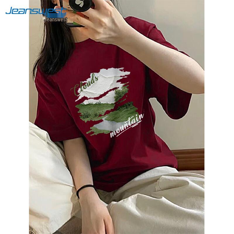 

Jeanswest Unisex Pure Cotton Short Sleeve T-Shirt S