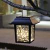Zasilana energią słoneczną lampa wisząca LED Starry Lantern Outdoor Garden Pathway Decor