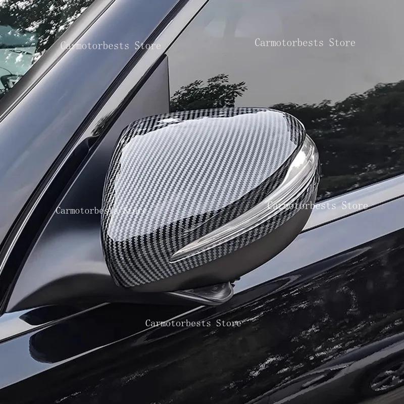 Car Rearview Side Mirror Cover Fit For Mercedes-Benz E GLC S C Class W205 W213 X253 W222 W238 Wing Cap Rear View Case Trim LHD