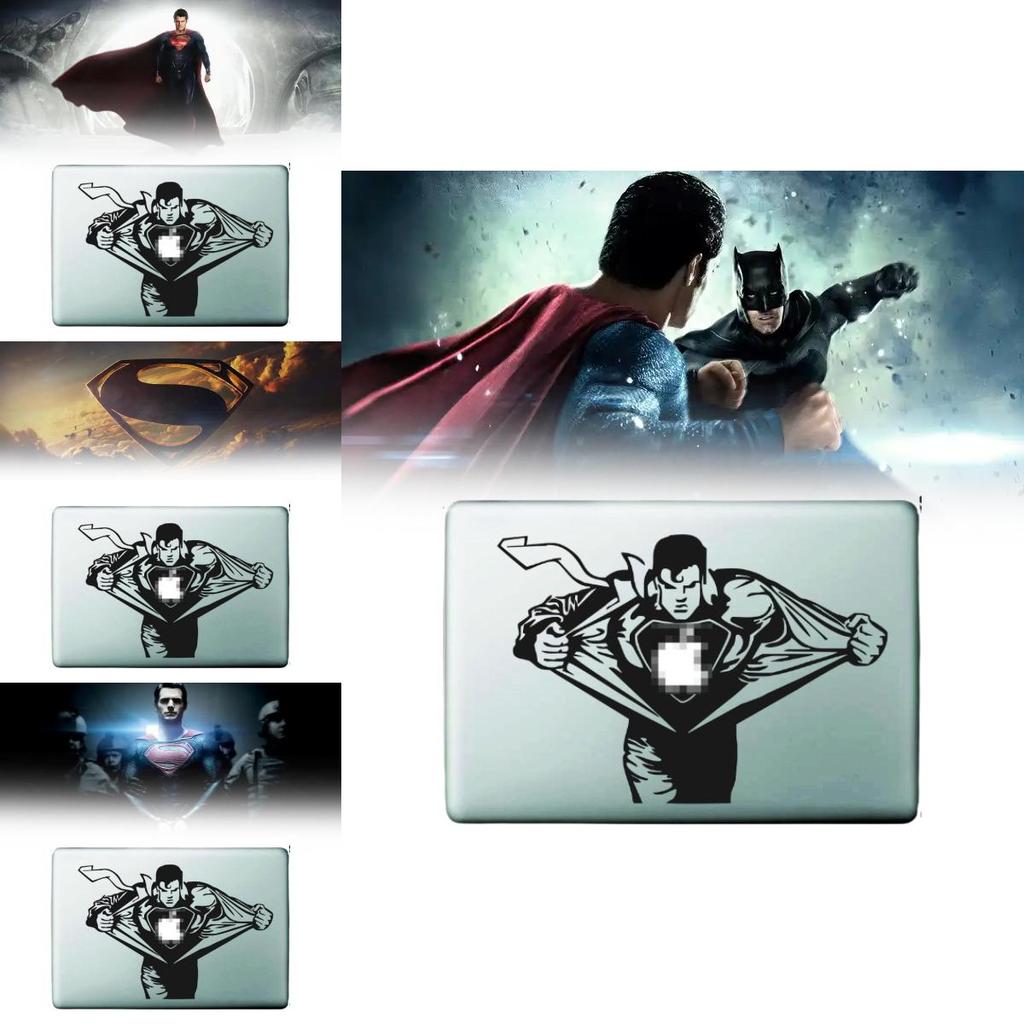 Superman Apple Air Pro 11 12 13 Sticker Black Partial Wrap Creative Accessory