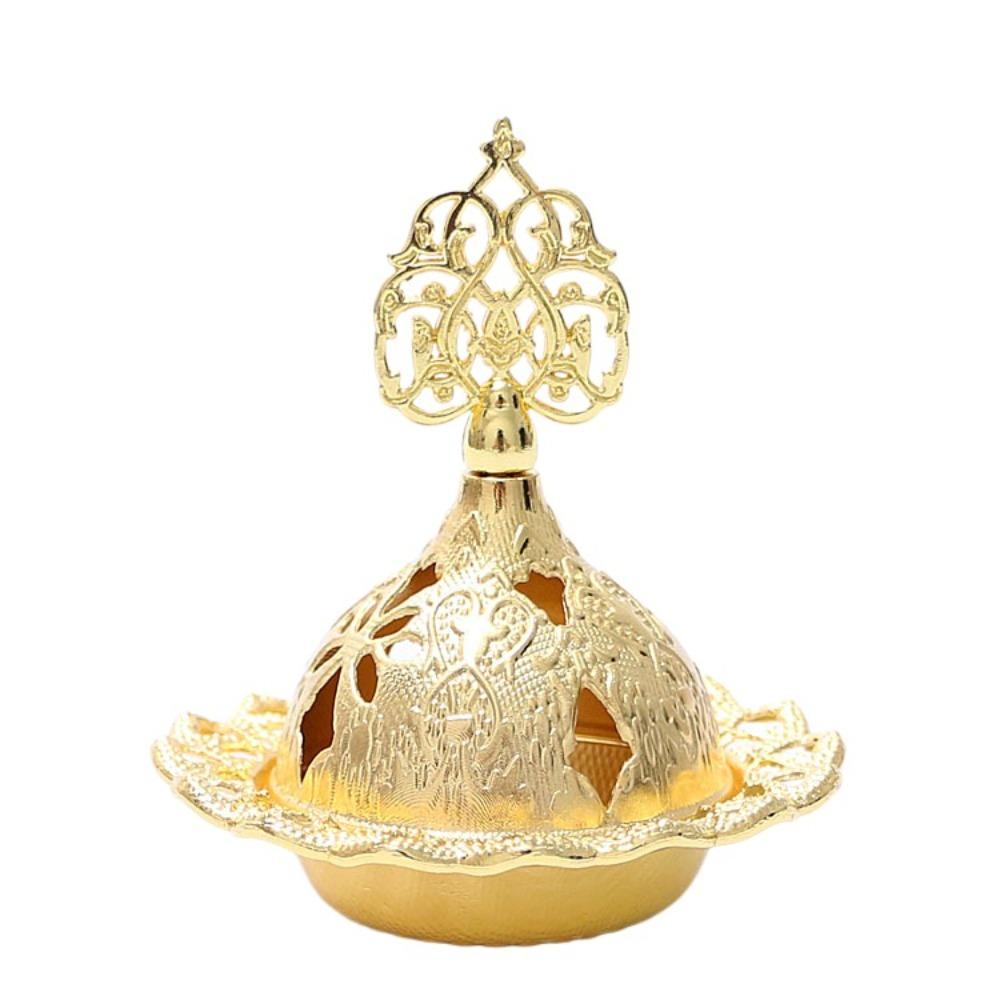 

Moon Portable Censer Holder Star Tower Oil Burner Yoga Ornament Incense Burner Eid Al-Fitr Style B1