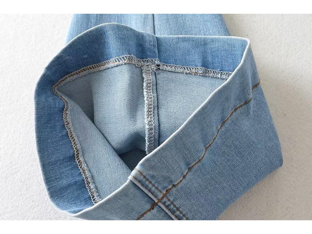 YPFF Trendy Women's High Waist Butt-Lifting Skinny Micro Flare Jeans - Autumn European & American Style Fashion.