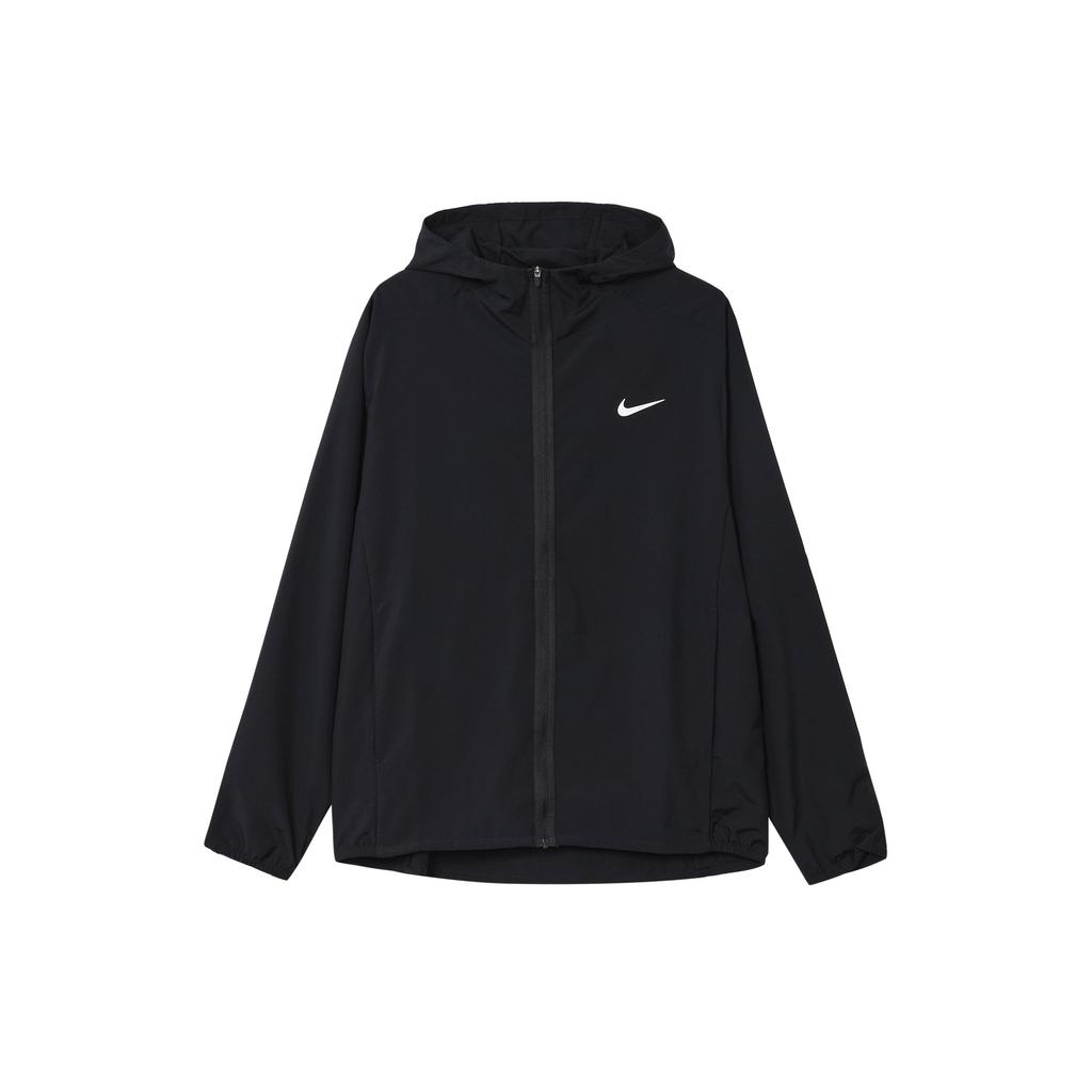 Nike Solid Color Logo Hooded Zip-Up Jacket Men Jackets Black FB7483-010