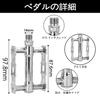Thinvik Retro Silver Bicycle Flat Lightweight Aluminum Alloy Platform Pedals for and Road Bikes with 2DU Reflectors Pedals, 9/16" MTB, BMX,