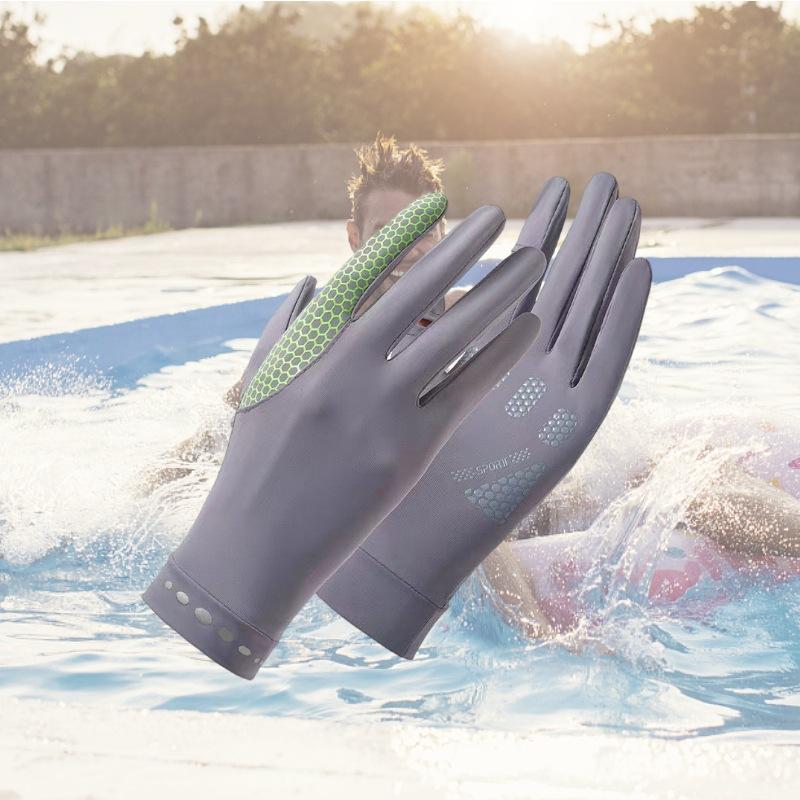 Flip Touch Screen Sun Protection Gloves Women's Outdoor Sports Ice Cool Thin Driving