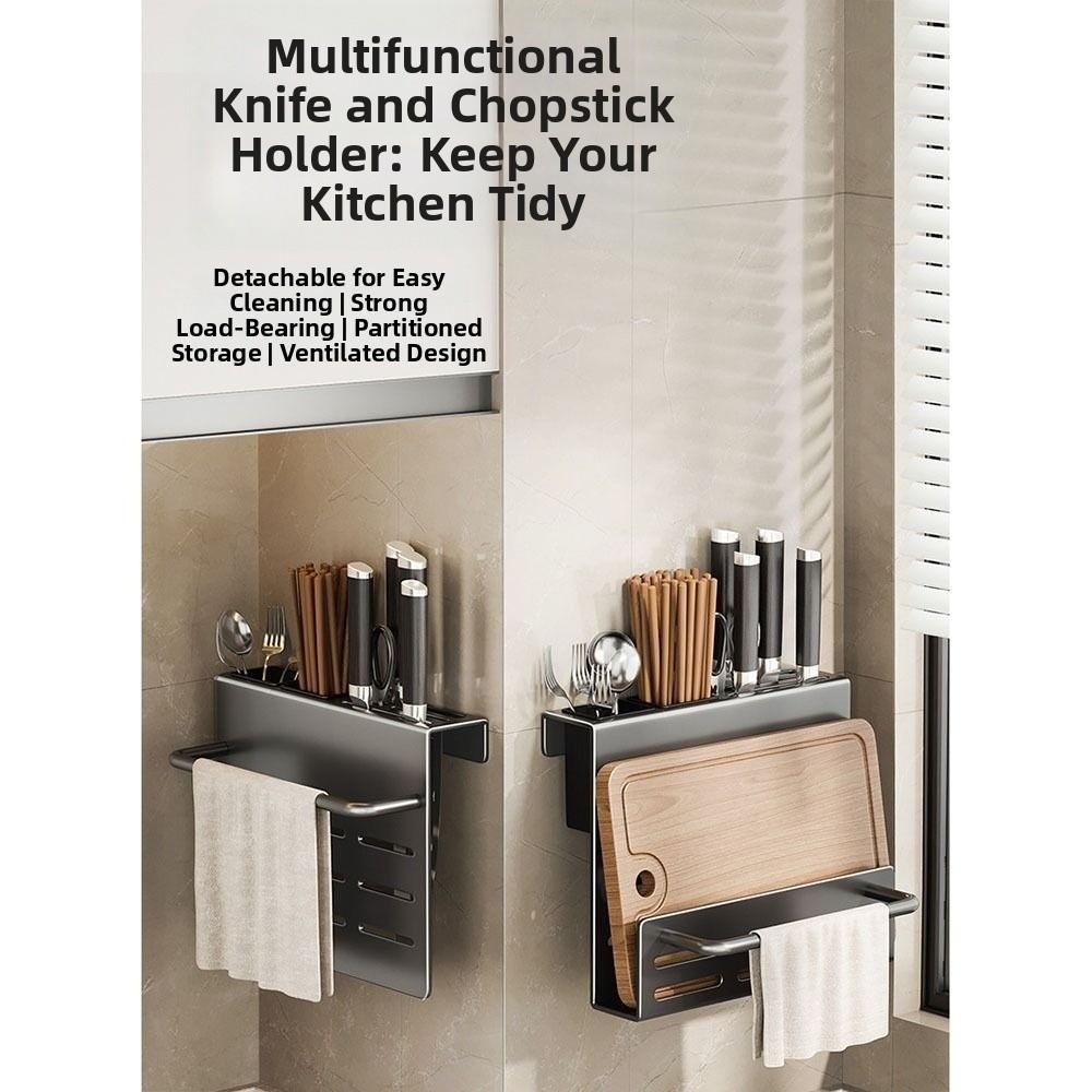 Heavy Duty Cutting Board Rack Multifunctional Wall-Mounted Holder Kitchen Storage Rack Indoor Use