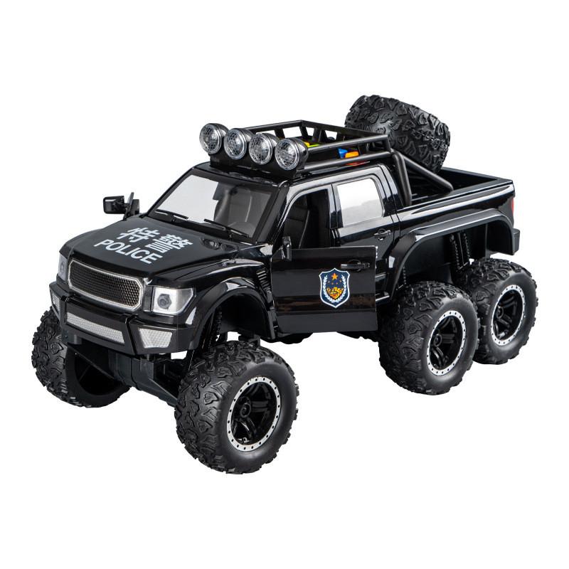 Offroad Police Car Inertia Toy For Kids With Flashing Lights And Sound Play