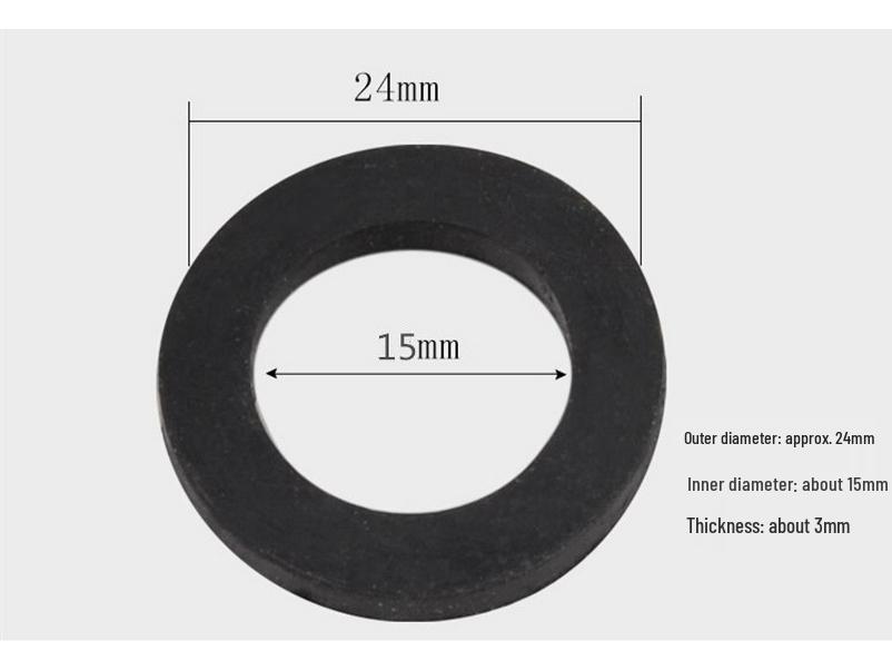1/6 Inch Nitrile Rubber Sealing Ring for Water Meter, Heater, Pipe, or Shower Hose Gasket.
