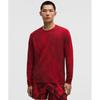 Lunar New Year Metal Vent Tech Long Sleeve Shirt Swirling Plumes Oxford Red Burgundy Bay