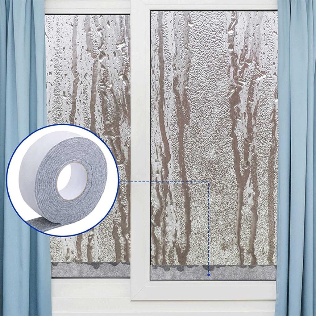 Water Absorbing Strip Roll for Window Use with Backing Designed To Prevent Moisture and Condensation Build Up