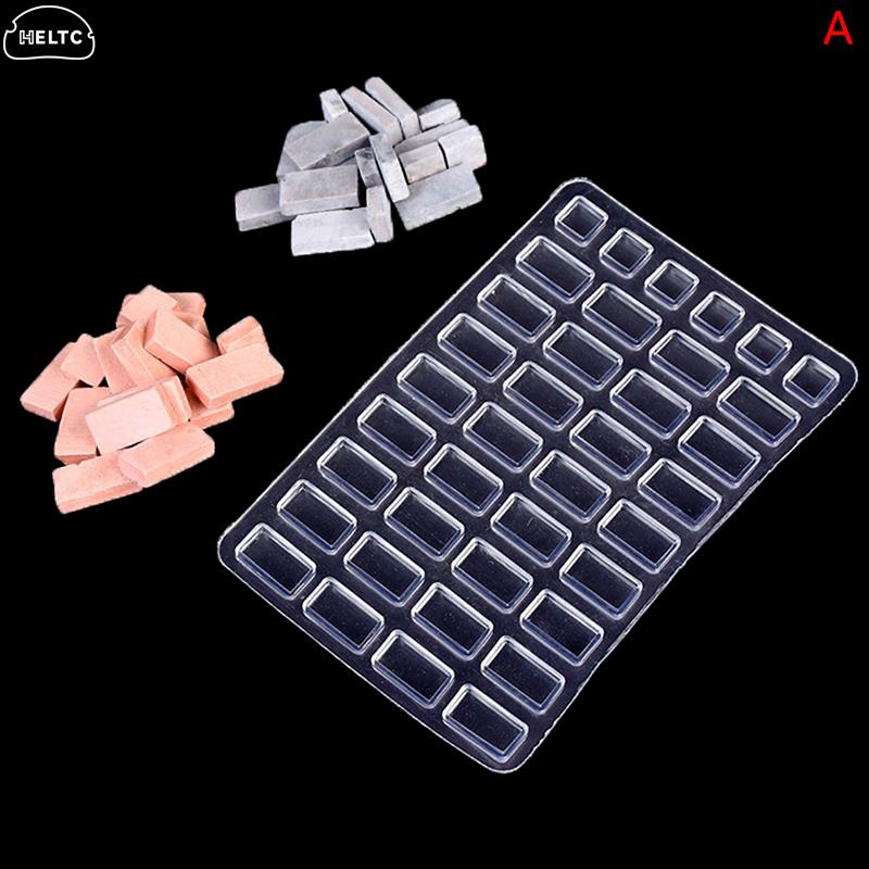 

Mini Brick Mold Sand Table Building Making Silicone Mold Cement Model Brick Small House Handmade Diy Home Decoration