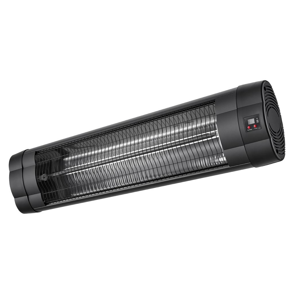 Infrared Heater 2500W Electric Space Heater 3 Heat Settings Black, Remote & Panel Control, 24 Hours Timer, Premium PP Material, Even Warmth for