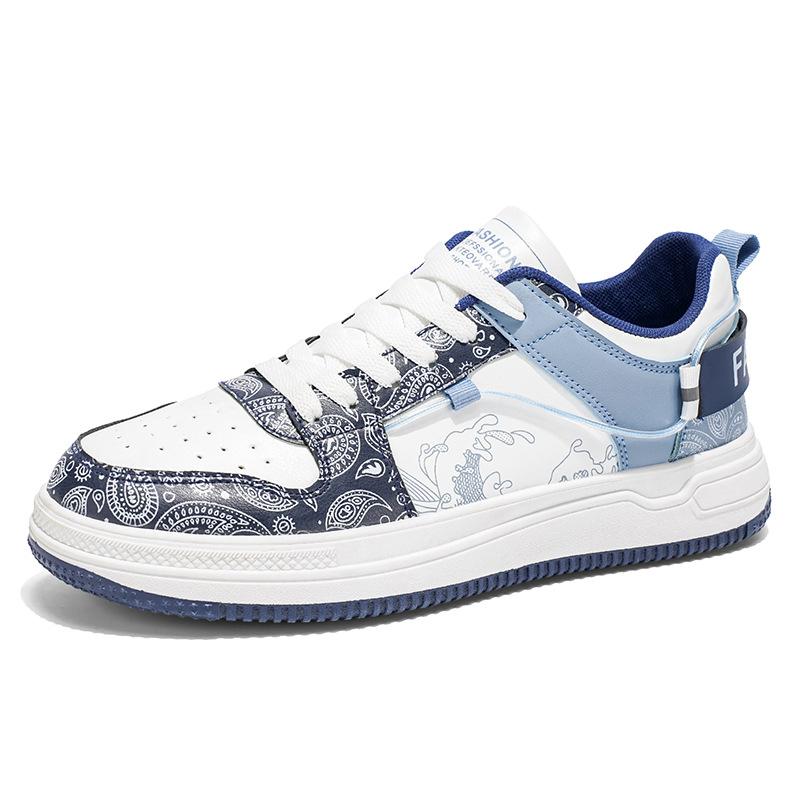 Fashionable Presbyopia Casual Sports Shoes Men's Low Cut Design Men's Skateboarding Shoes Thick Soled Sports Shoes