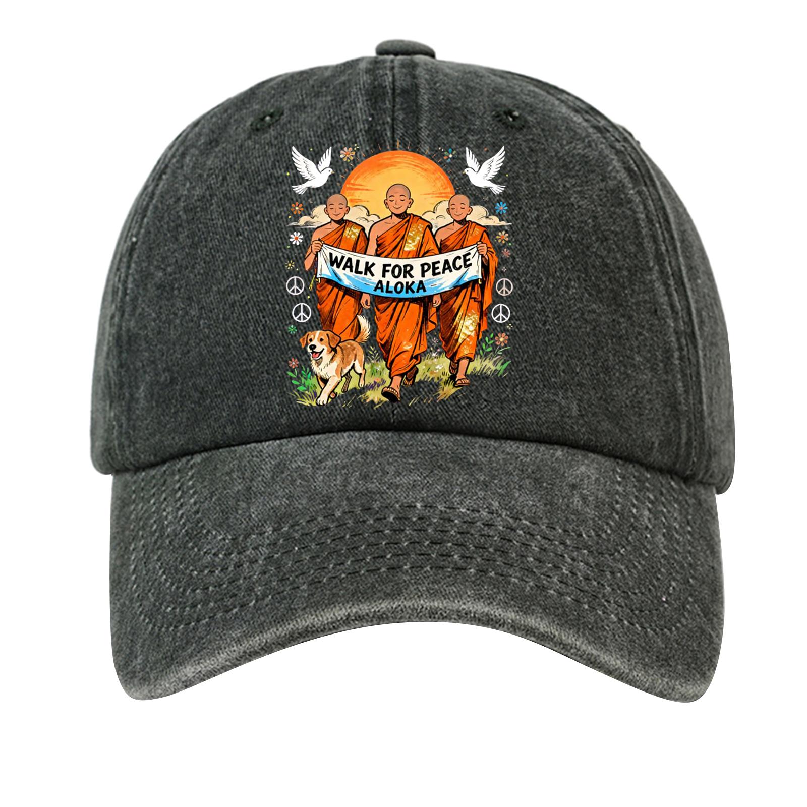 Хлопковая бейсболка с принтом, потертая, с мягким верхом, джинсовая шляпа, винтажная шляпа