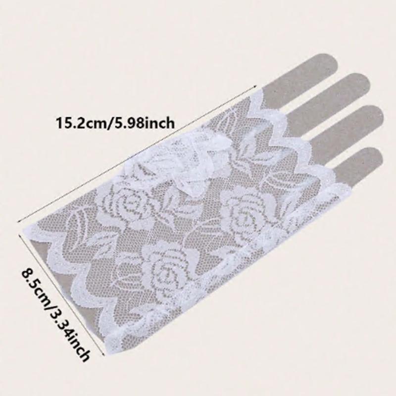 Best Sale Sailor Dance Long Fingerless Womens Sexy Lace Gloves Ladies Half Finger Fishnet Gloves Heated Mesh Mitten Handschoenen