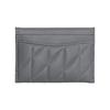 Coach Card Case 11 Solid Logo Stripe Stitching Leather Card Holder Women Accessories Gray CM434-LHN19