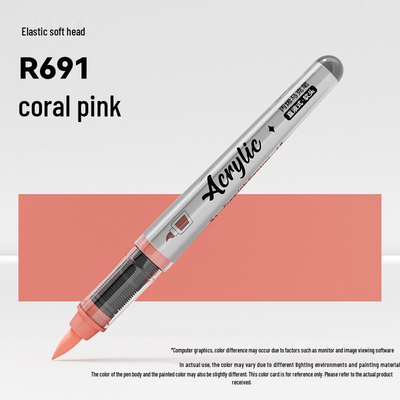 Jinzhi Liquid Acrylic Marker Pen - Soft Tip, Opaque, Large Capacity, Stackable Colors