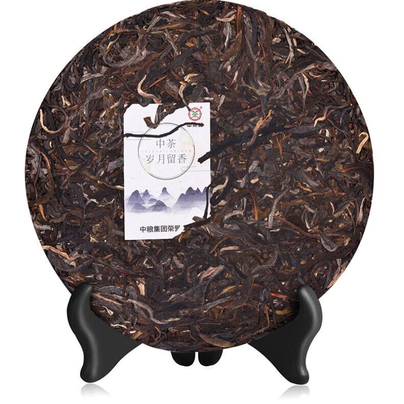 Sui Yue Liu Xiang * 2019 Zhongcha Pu'er Yunnan Menghai Qi Zi Tea Puer Raw 357g