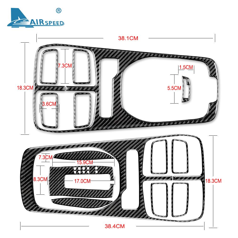 For Chevrolet Camaro 2010 2011 2012 2013 2014 2015 Real Soft Carbon Fiber Accessories Interior Trim Car Gear Shift Panel Sticker