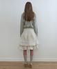 Nokeontencheu 337. Tiered Lace Skirt _ Cream