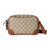 GG Canvas Leather Crossbody Messenger Bag Beige Brown Daily Commute Travel 821216-FAED3-9786