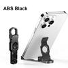 KEBIDU ABS Metal Fidget Spinner Desk Phone Holder Creative Foldable Stand Anti-Stress Adjustable Mobile Mount with Portable Keychain Hook